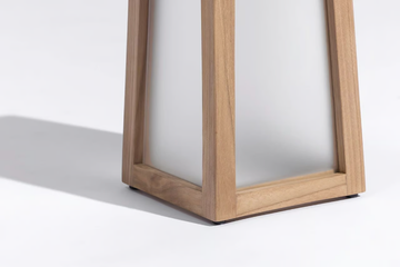 TECK146 - Solar powered teak lantern by Les Jardins® - view 3
